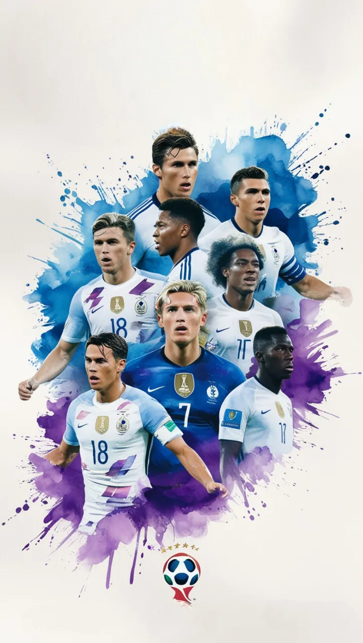 Soccer artwork representing international soccer coverage on HoomTV